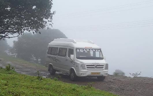 Tempo Traveller rental in Bangalore by Sharanya Travels with professional driver